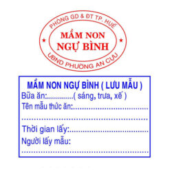 Dấu lưu mẫu thức ăn