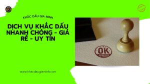 Quy trình khắc dấu tại Gia Minh Cần Thơ