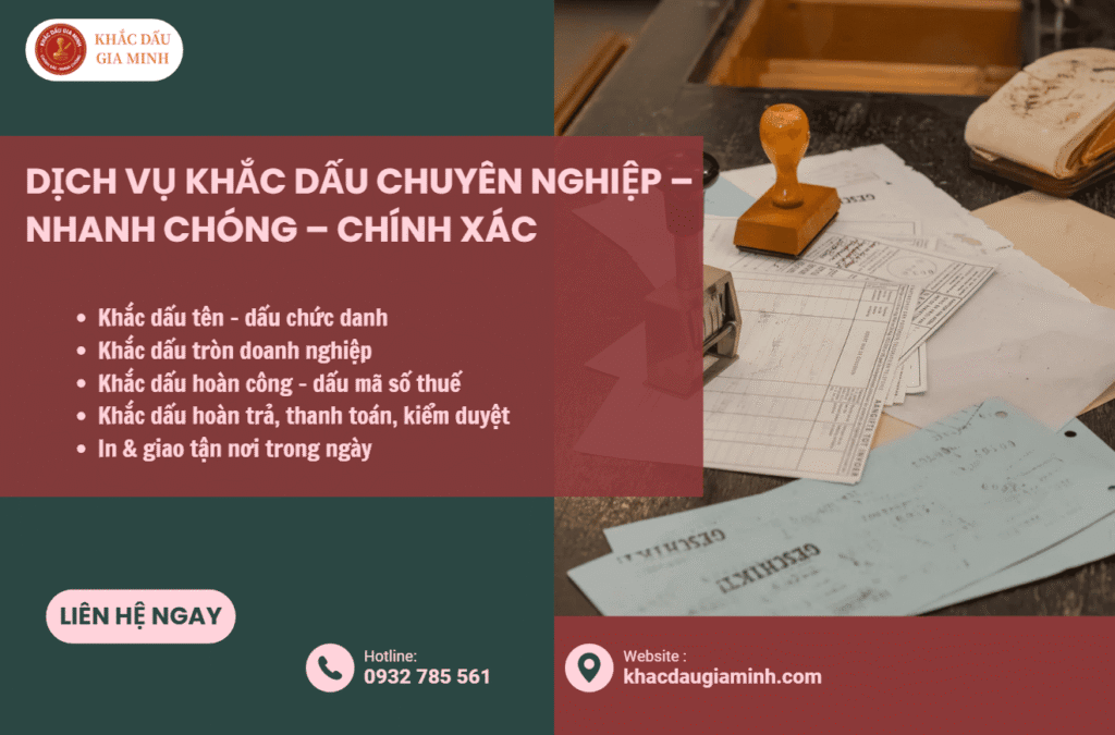 Khắc con dấu date lấy liền
