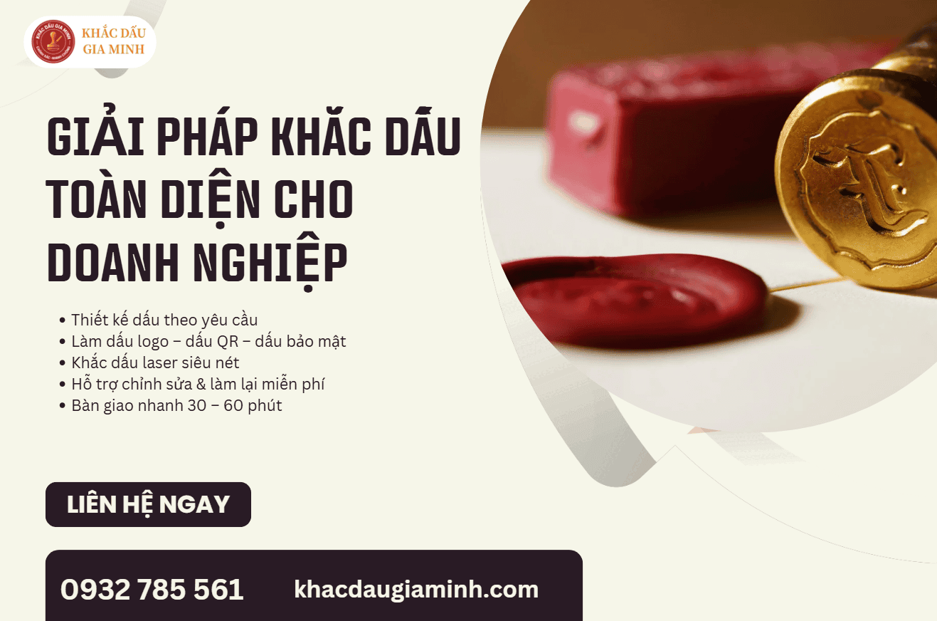 Nội dung nên khắc trên dấu thư ký