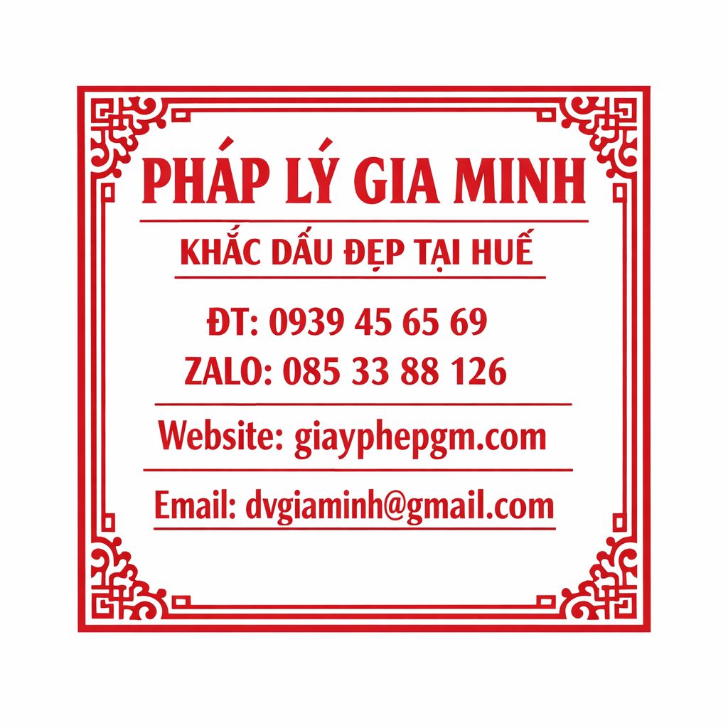 Khắc dấu tròn công ty tại Huế đúng quy định pháp luật – Hướng dẫn chi tiết & chiến lược pháp lý an toàn 4 Mẫu dấu tròn công ty tại Huế hợp pháp