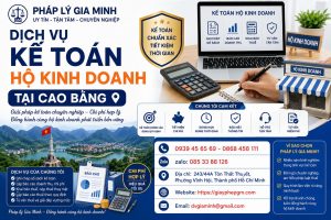Dịch vụ kế toán hộ kinh doanh tại Cao Bằng