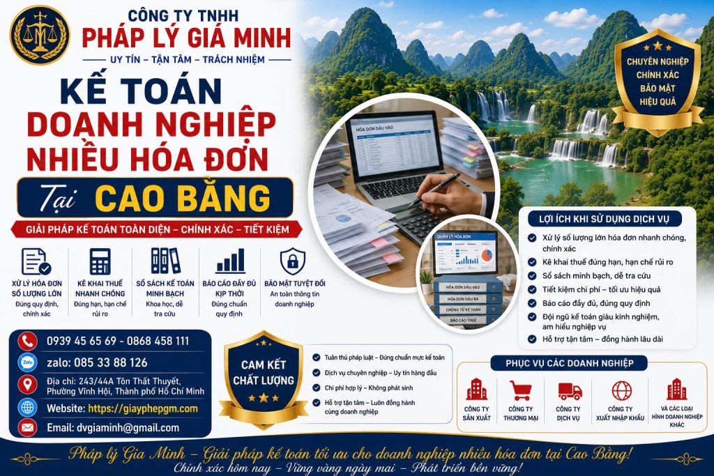 Dịch vụ kế toán cho doanh nghiệp nhiều hóa đơn tại Cao Bằng chuyên nghiệp, trọn gói 1 Kế toán doanh nghiệp nhiều hóa đơn tại Cao Bằng