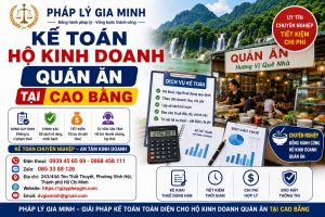 Kế toán hộ kinh doanh quán ăn tại Cao Bằng