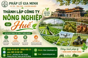 Thành lập công ty nông nghiệp tại Huế