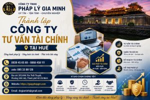 Thành lập công ty tư vấn tài chính tại Huế